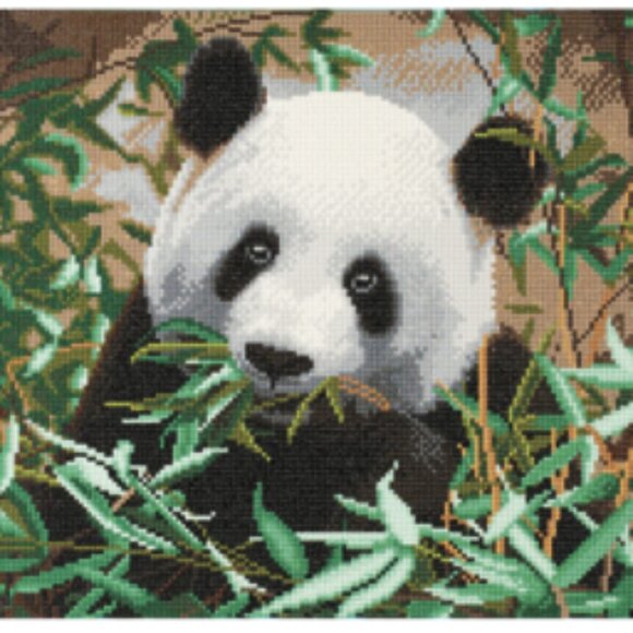 Crystal Art  Mounted Kit (Lg): Hungry Panda - Picture 1 of 1